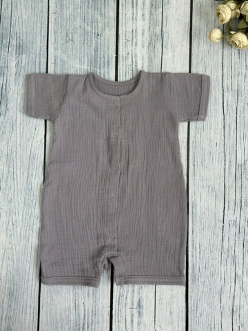 Купить оптом 345-СЕР. Песочник  из муслина, хлопок 100%, р 62,68,74,80 серый в Архангельске